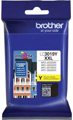 Brother Yellow Super High Yield XXL Ink-Jet Cartridge for MFC-J5330DW, MFC-J6530DW and MFC-J6930DW Printer, 1500 Page Yield
