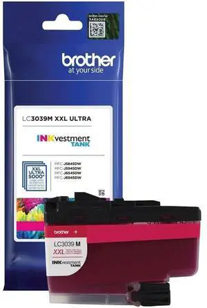 Brother LC3039 Ultra High Yield INKvestment Tank Ink Cartridge, Up to 5000 Pages, Magenta