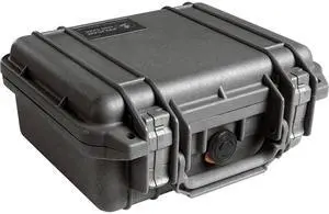 Pelican 1200 Watertight Mini-S Hard Case with Foam Insert - Black