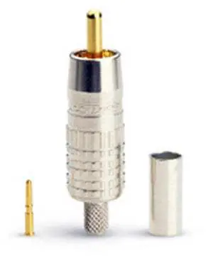 Canare RCAP-C53 75 Ohms RCA Crimp Plug for Belden 1694A/9116/9066 Cable