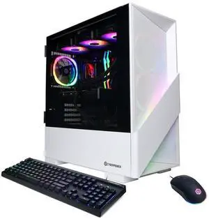 CyberPowerPC Gamer Supreme Liquid Cooled Gaming Desktop Computer, AMD Ryzen 7 9800X3D 4.7GHz, 32GB RAM, 1TB SSD, NVIDIA GeForce RTX 5070 12GB, Windows 11 Home, White
