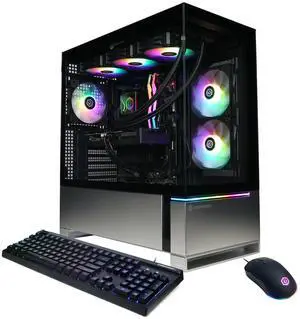 CyberPowerPC Gamer Supreme Liquid Cooled Gaming Desktop Computer, AMD Ryzen 9 9950X3D 4.3GHz, 64GB RAM, 4TB SSD, AMD Radeon RX 9070 XT 16GB, Windows 11 Home, Black