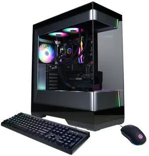 CyberPowerPC Gamer Supreme Liquid Cooled Gaming Desktop Computer, Intel Core Ultra 9 285 2.5GHz, 32GB RAM, 2TB SSD, AMD Radeon RX 9060 XT 16GB, Windows 11 Home, Black