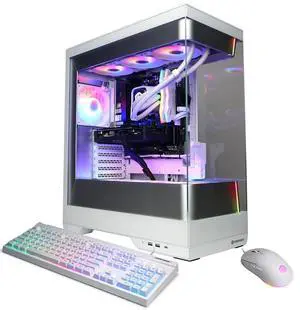 CyberPowerPC Gamer Supreme Liquid Cooled Gaming Desktop Computer, AMD Ryzen 7 7800X3D 4.2GHz, 32GB RAM, 2TB SSD, AMD Radeon RX 9060 XT 16GB, Windows 11 Home, White