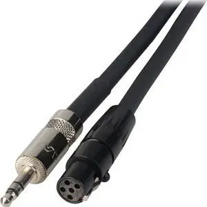 Laird 5' 5-Pin Female Mini XLR TA5F to 3.5mm TRS Male Link Cable for Sound Devices 552 Mixer