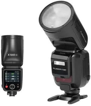 Flashpoint X100 TTL R2 On-Camera Li-Ion Round Head Flash for Nikon