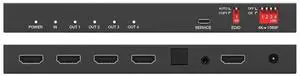 DVDO 1x4 4K HDMI 2.0 18Gbps Splitter with Scaler & Audio Extract, Black