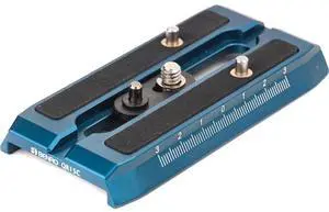 Benro QR15C Quick Release Plate for KH25PC and KH26PC Video Head, Blue