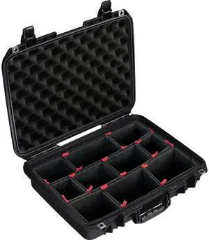 Pelican 1505 Air Waterproof Hard Case with TrekPak Divider System, Black