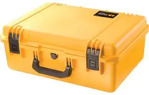 Pelican iM2600 Case, Watertight, Padlockable Case, No Foam or Divider Interior, Yellow