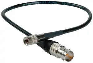 Canare 3G SDI DIN1.0/2.3 to BNC-F Video Adapter Cable with Belden 1855A, 18"