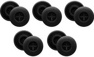 Sennheiser Silicone Ear Adapter for IE 40/400/500 Pro Ear Monitor, Medium, Black, 5-Pair
