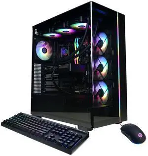 CyberPowerPC Gamer Supreme Liquid Cooled Gaming Desktop Computer, AMD Ryzen 9 9900X 4.4GHz, 32GB RAM, 2TB SSD, NVIDIA GeForce RTX 5060 Ti 16GB, Windows 11 Home, Black