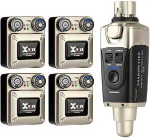 XVIVE U45R4 5.8GHz Wireless In-Ear Monitor System with 4x Receivers