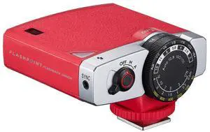Flashpoint FlashBack Junior Retro Camera Flash, Red