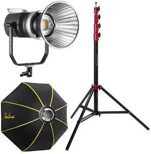 Great Video Maker SD2005 200W Daylight LED Video Spotlight, Bundle with ParaSnap 36" Softbox and 9.5' Pro Light Stand V2