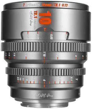 7artisans 7Artisans Hope Series 10mm T2.1 Cinema Lens for Canon EOS-R Mount, Titanium Gray