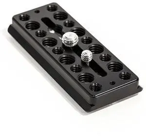 Kessler Kwik SHORT Camera Plate with 3/8"-16 and 1/4"-20 Screw