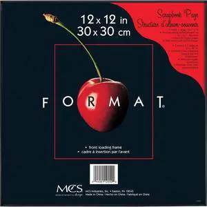 MCS The Original Format ABS document/print frame in Black - 12 x 12 Inches