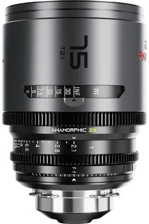 DZOFILM DZOFilm PAVO 75mm T2.1 2x Anamorphic Prime Lens for PL/EF Mount, Neutral Coating (Feet)