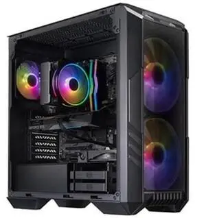 CoolerMaster HAF 5 Pro Gaming Desktop Computer, Intel Core Ultra 7 265F 2.4GHz, 32GB RAM, 1TB SSD, NVIDIA GeForce RTX 5070 12GB, Windows 11 Home, Black