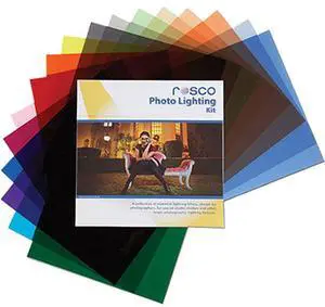 Rosco Photo Lighting Filter Kit, 12 x 12" Sheets
