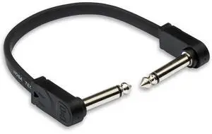 Flat Guitar Patch Cable, MoldeFlat guitar cable 18in