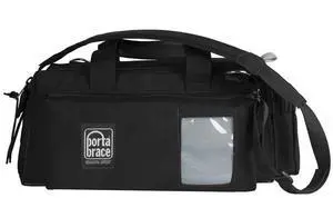 Porta Brace Semi-Rigid Lightweight Soft DSLR Camera Case with Quick-Zip Lid, Small, Black