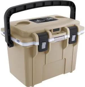 Pelican 14QT Personal Cooler, Dry Box Tan/White