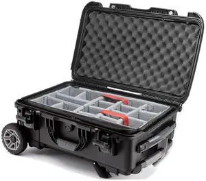 Nanuk 935 Eco-Friendly Waterproof Hard Case with Heavy-Duty Wheels, Dividers and Eggshell Lid Foam, Black