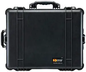 Pelican 1610 Watertight Hard Case with Dividers & Wheels - Charcoal Black
