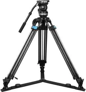 Sirui SQ75 3-Section Heavy-Duty Carbon Fiber Rapid-System Tripod with VHS10 Video Head
