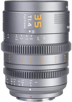 Sirui Sirui Vision Prime 1 Series 35mm T1.4 Full Frame Cine Lens (Native E mount, Metal Grey Color, Z/RF/L Mount Adapter)