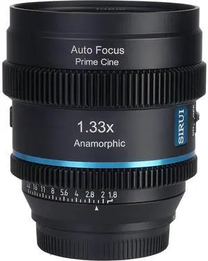 Sirui Sirui 20mm T1.8 1.33X S35 AF Anamorphic Lens (MFT mount, Blue Flare)