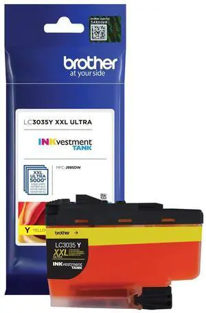 Brother LC3035 Ultra High Yield INKvestment Tank Ink Cartridge, Up to 5000 Pages, Yellow
