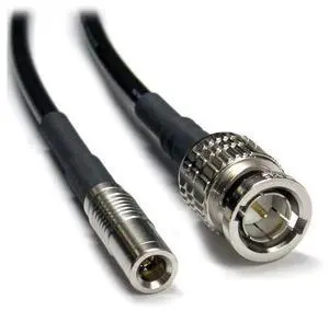 Canare L-2.5CHD 1' 3G/HD-SDI Cable with 1.0/2.3 DIN to BNC Male Connectors