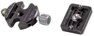 Tether Tools Rock Solid Arca Quick-Release Tripod Adapter with Mounting Plate, Black