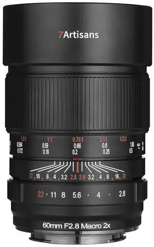 7artisans 60mm f/2.8 Macro 2x Lens for Canon EOS-R