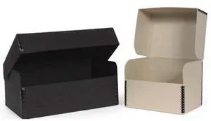 Archival Methods Metal Edged Hinged Lid Box 4x6" Envelopes/CD Cases 12.25x7.5x5-3/8", Black
