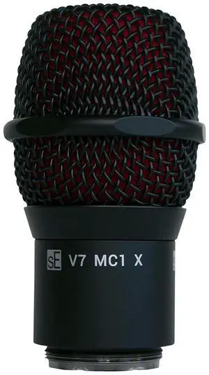 SE Electronics V7 MC1 X Dynamic Supercardioid Microphone Capsule for Shure Handheld Wireless Transmitters, Black