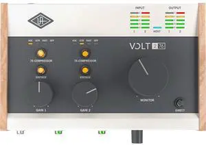 Universal Audio Volt 276 Portable 2x2 USB Type-C Audio/MIDI Interface with Built-In Compressor