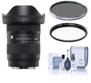 Sigma 16-28mm f/2.8 DG DN Contemporary Lens for Sony E w/ 72mm UV+CPL Filter Kit
