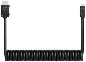 Atomos 17.7" 4K HDMI to Micro-HDMI Coiled Cable, Black