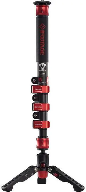 iFootage Cobra 2 C120 4 Section Carbon Fiber Monopod, 22 lbs Capacity, 47" Maximum Height