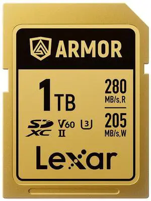 Lexar ARMOR GOLD 1TB UHS-II V60 SDXC Memory Card