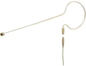 Galaxy Audio ESM8 Single Ear Uni-Directional Earset Microphone with 4x Shure Cables, Beige