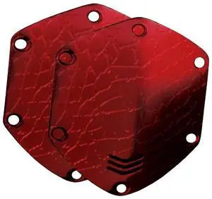 V-MODA Over-Ear Custom Metal Shield Kit for Crossfade Headphones, Croc Skin Red