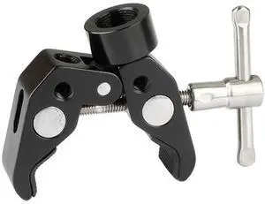 CAMVATE Multi-Purpose Super Crab Clamp with T-Handle and 1/4" Male to 5/8" Female Thumbscrew Adapter