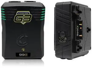 Core SWX HyperCore G3 99Wh 14.4V SMART Battery Pack, Gold Mount, Bundle with GPM-X2A Super Compact 3-Stud Gold-Mount Fast Charger
