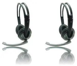 iMicro 2 Pack SP-IMME282 Wired USB Headphones with Microphone and Volume Control
